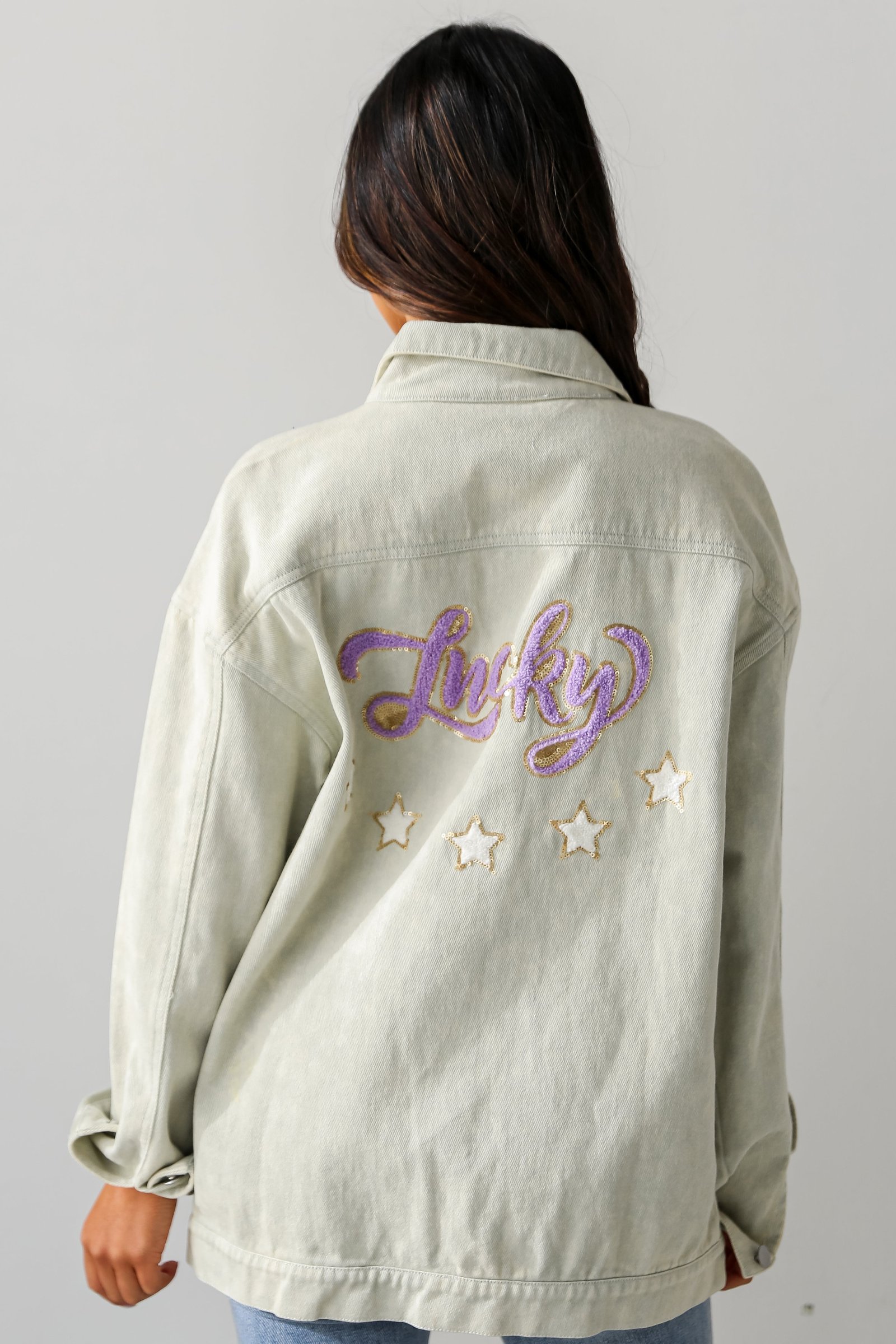 Sage "Lucky" Denim Jacket