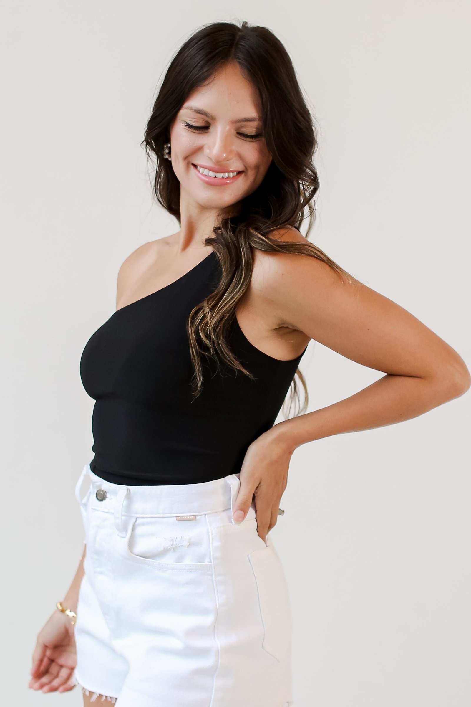 Elevated Everyday One-Shoulder Bodysuit