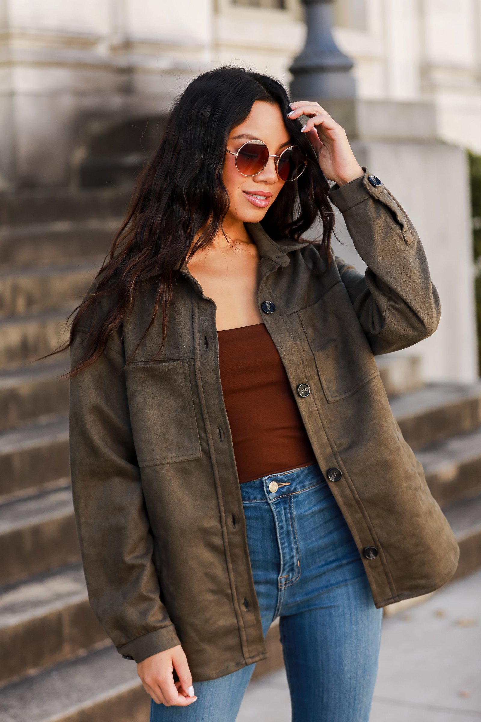 Effortlessly Elevated Suede Shacket