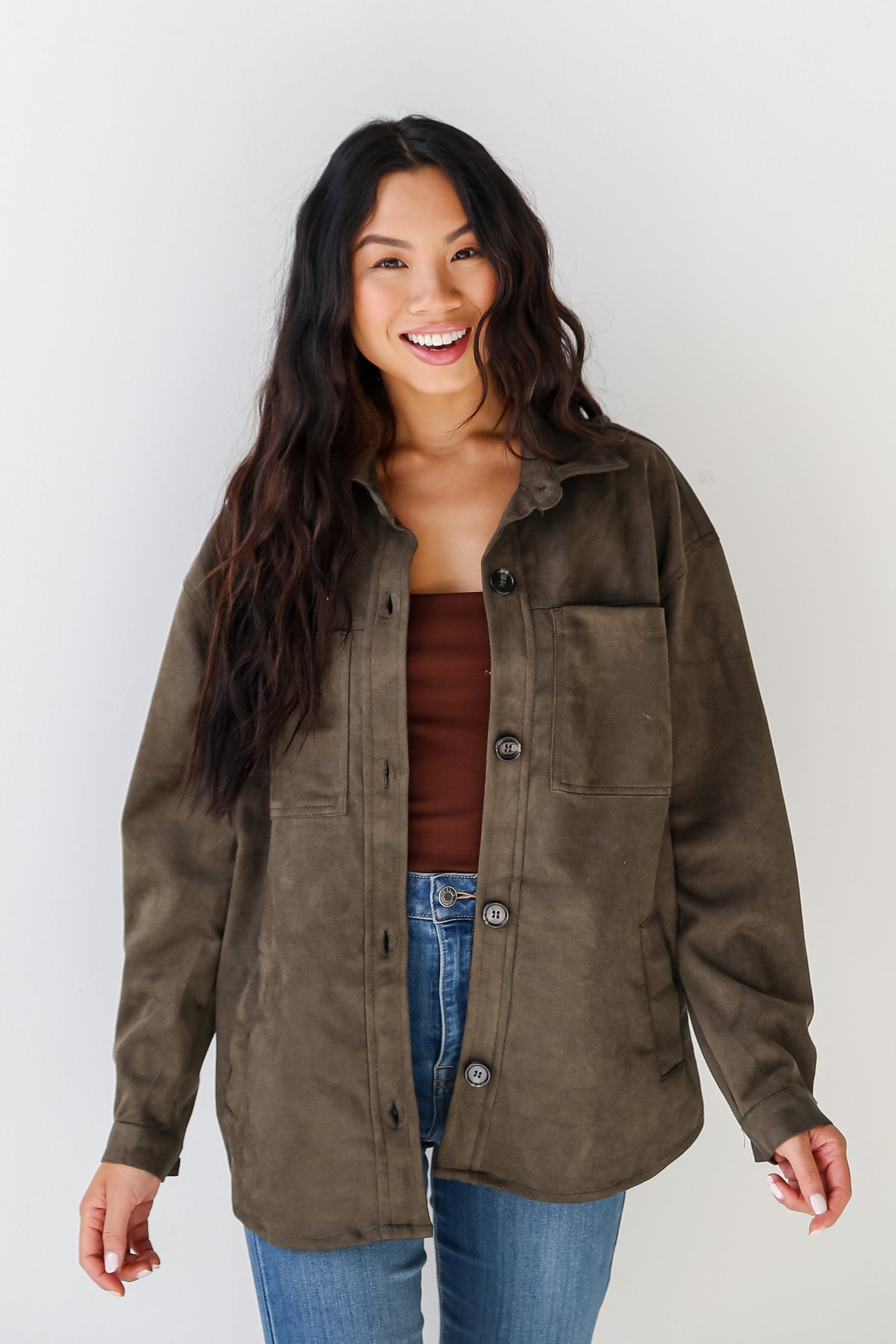 Effortlessly Elevated Suede Shacket