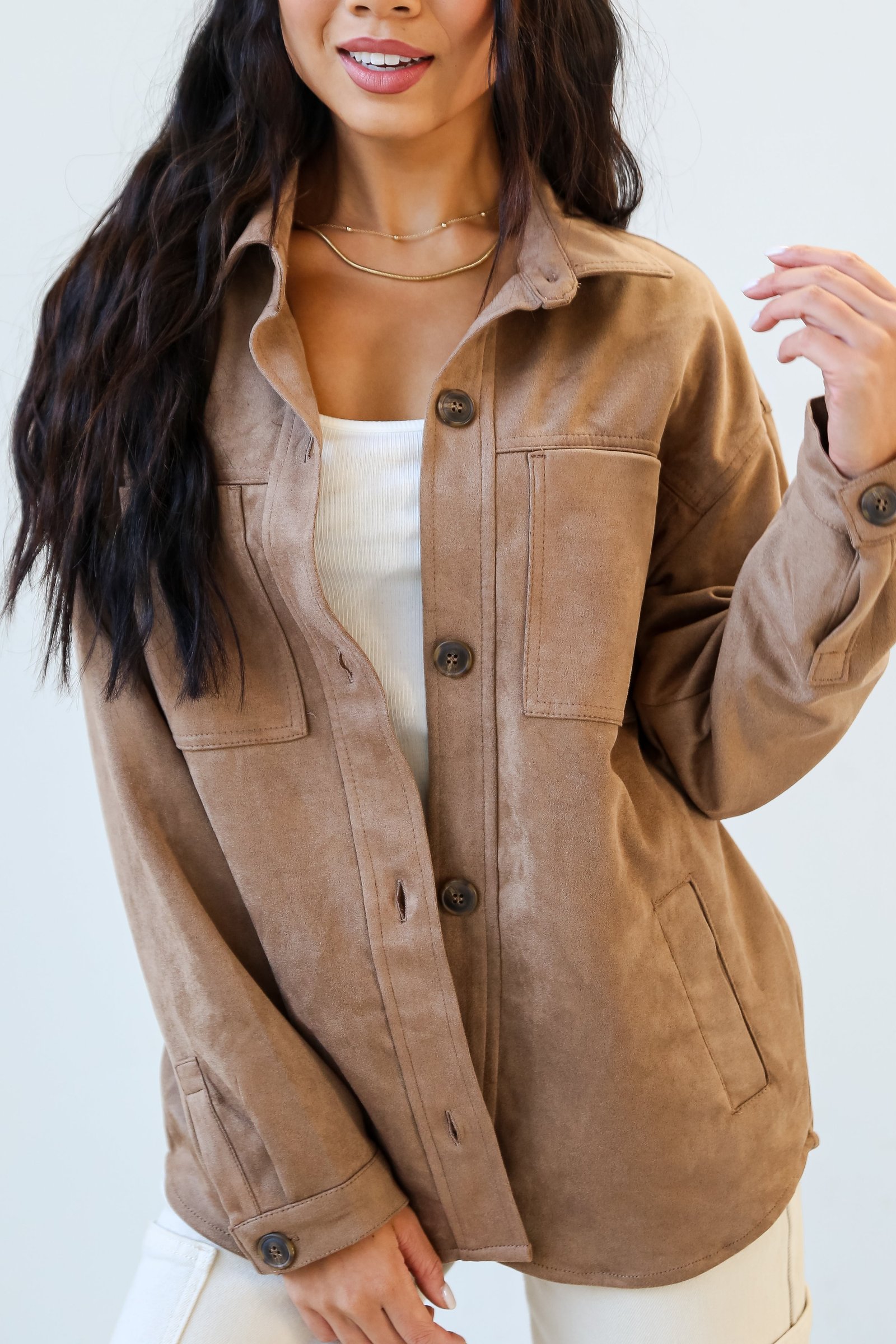 Effortlessly Elevated Suede Shacket