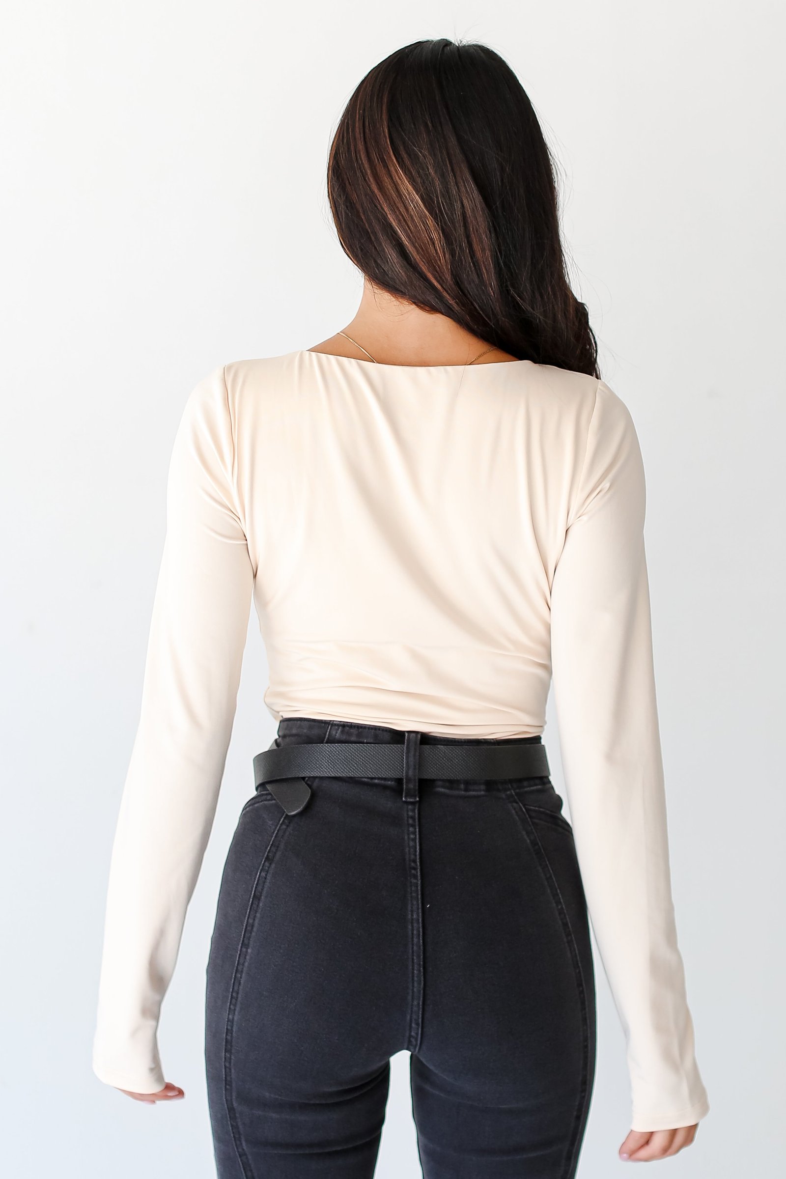 Back To The Basics V-Neck Long Sleeve Bodysuit